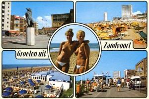 Ansichtkaart van Zandvoort uit de tachtiger jaren
