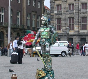 Straat entertainer, Amsterdam