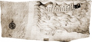 Kaart van het oude Zandvoort