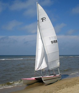 Zeilen in Zandvoort - Zeiljacht op het strand van Zandvoort