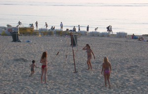 Beach volleyball on Zandvoort beach