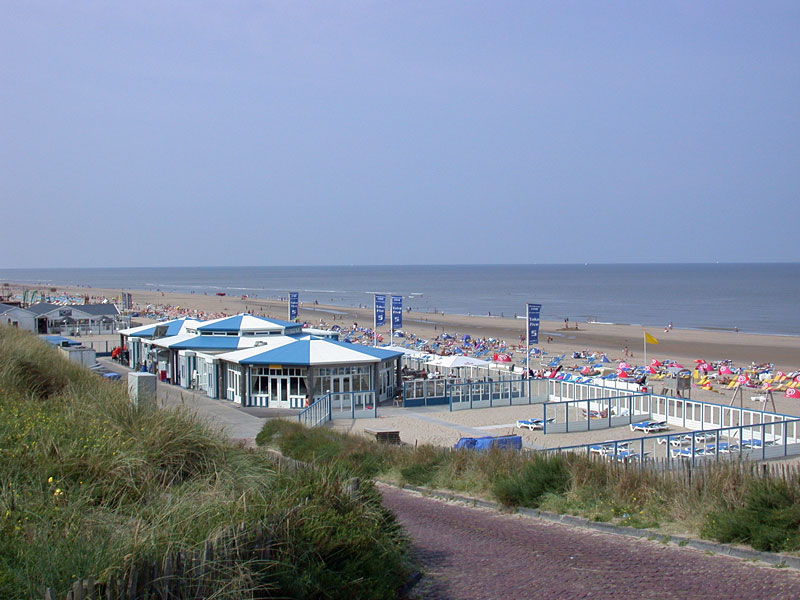 Zandvoort's long and wide sandy beach