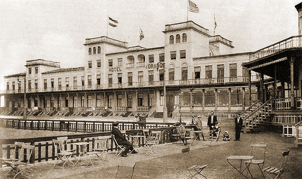 Das Hotel d’Orange in Zandvoort zirka 1900