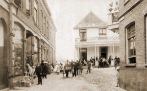 View looking up Kerkstraat circa 1888