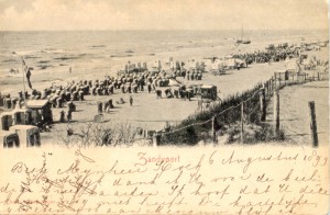 Postcard of Zandvoort beach sent in 1899 by a Dutch visitor.